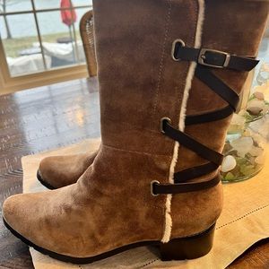 Brilliant Suede Waterproof Dark Beige Boots